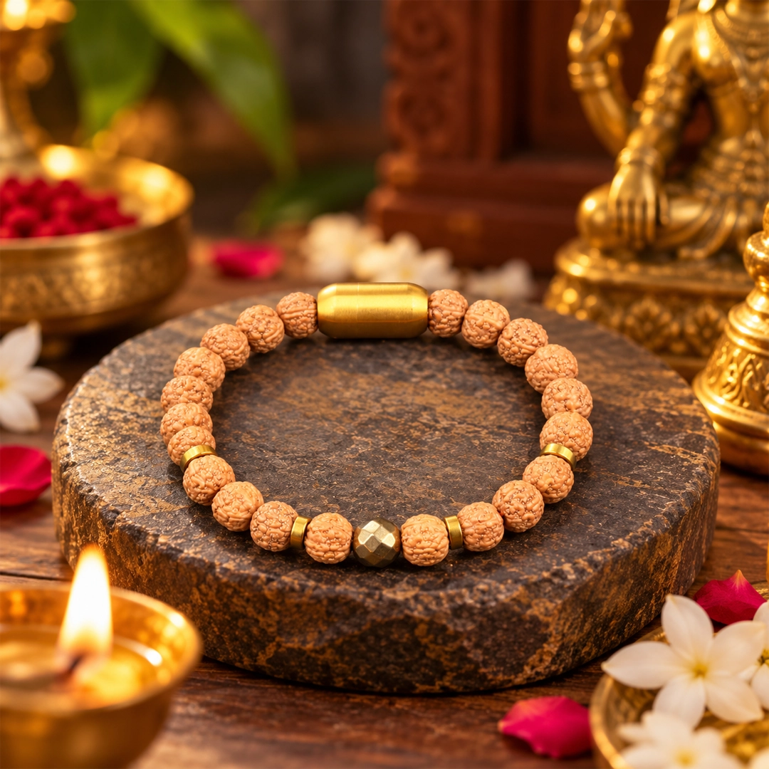 Rudraksha Magnet Bracelet