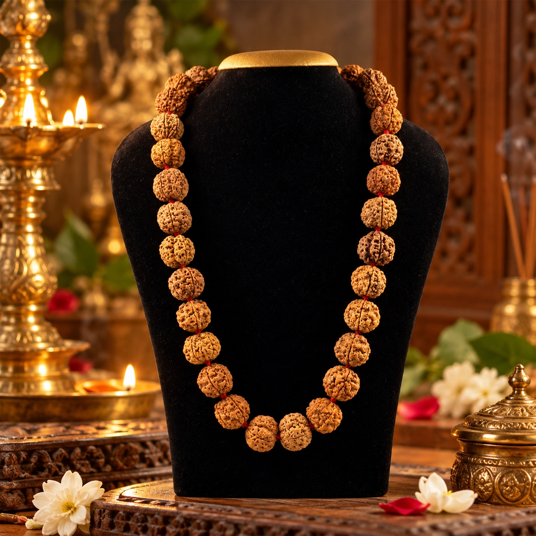 5 Mukhi Rudraksha Mala