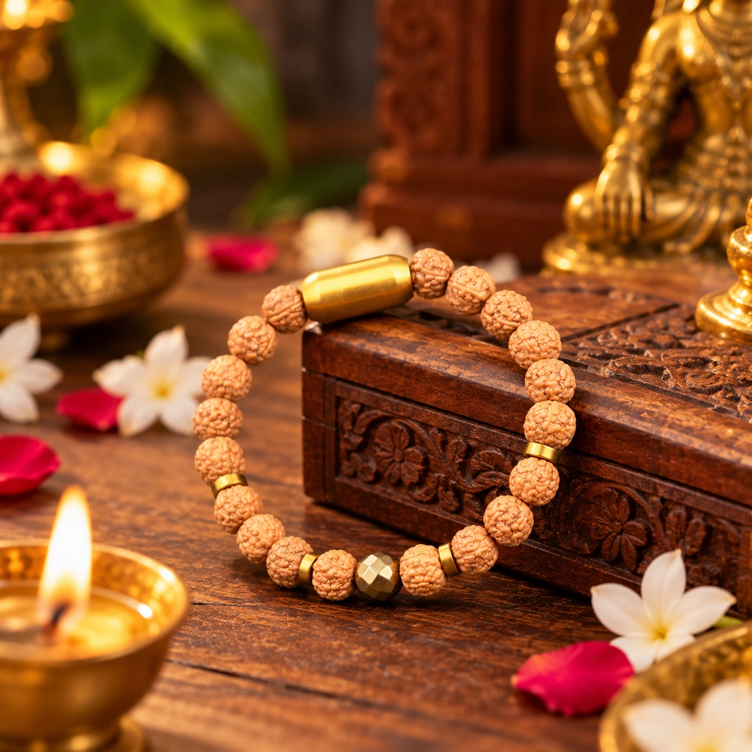 Rudraksha Magnet Bracelet - hover