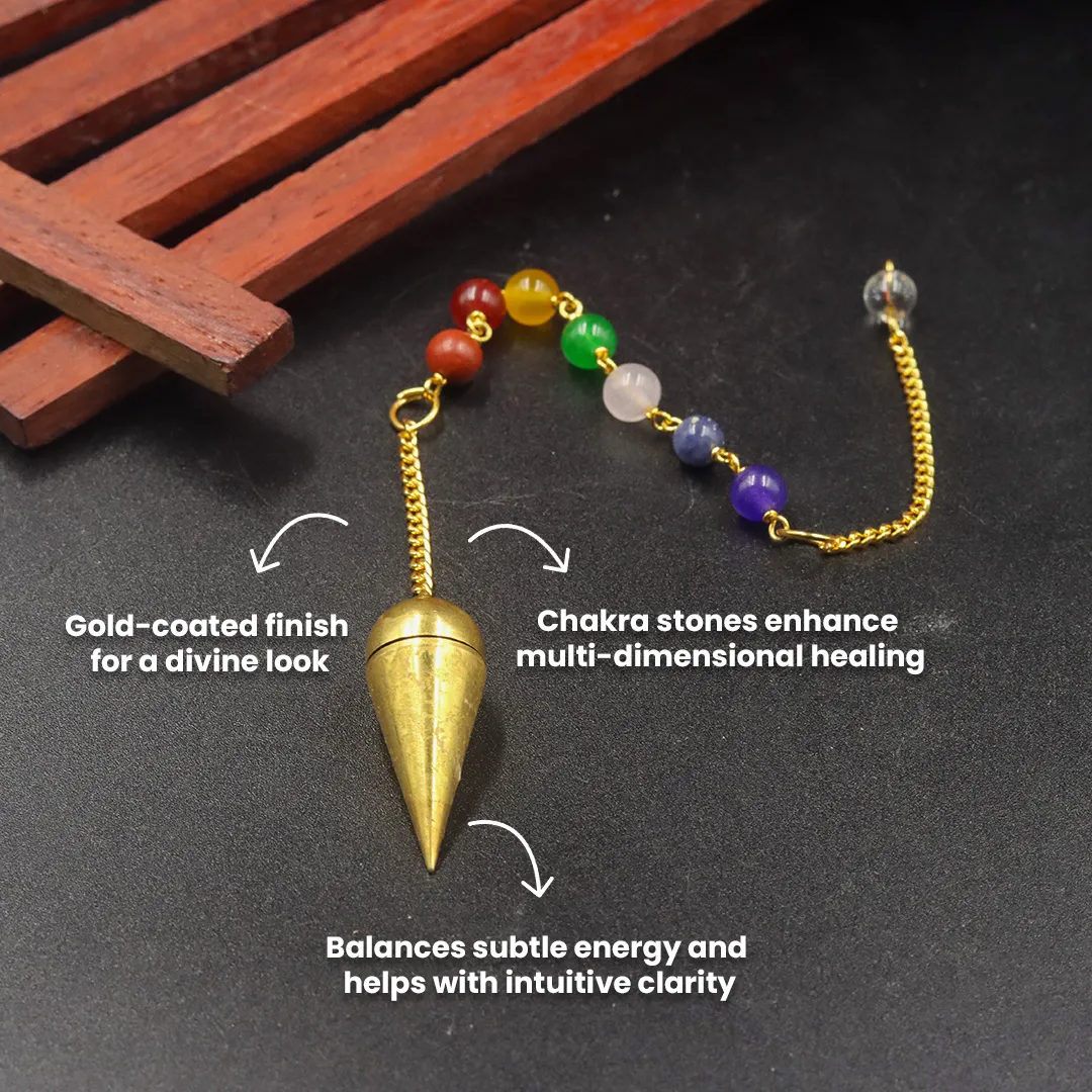 7 CHAKRA GOLDEN PENDULUM - 3