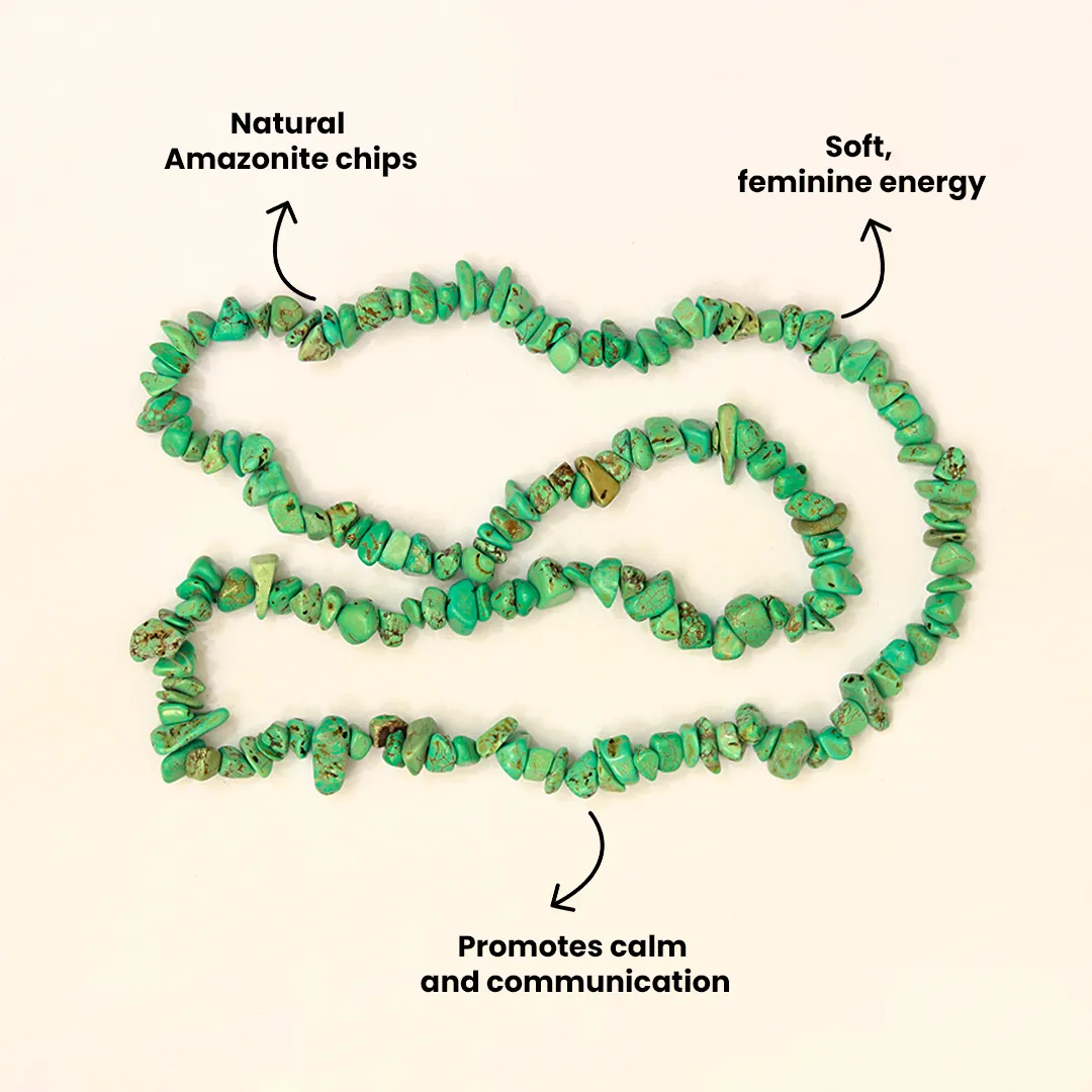 AMAZONITE CHIP MALA - 3