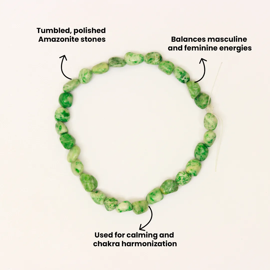 AMAZONITE TUMBLE MALA - 3