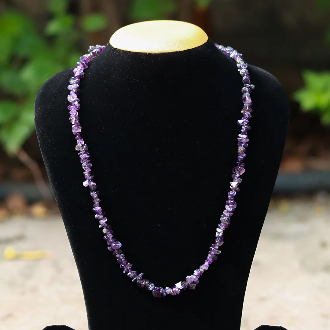 AMETHYST CHIP MALA - 2