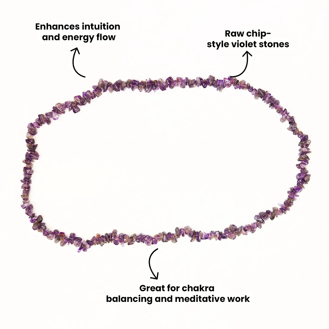AMETHYST CHIP MALA - 3