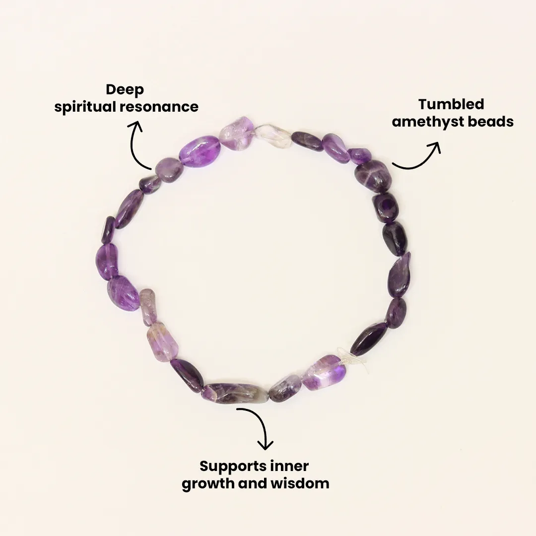 AMETHYST TUMBLE MALA - 3