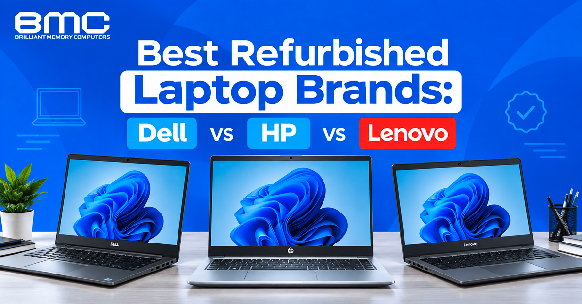 Best Refurbished Laptop Brands Dell vs HP vs Lenovo