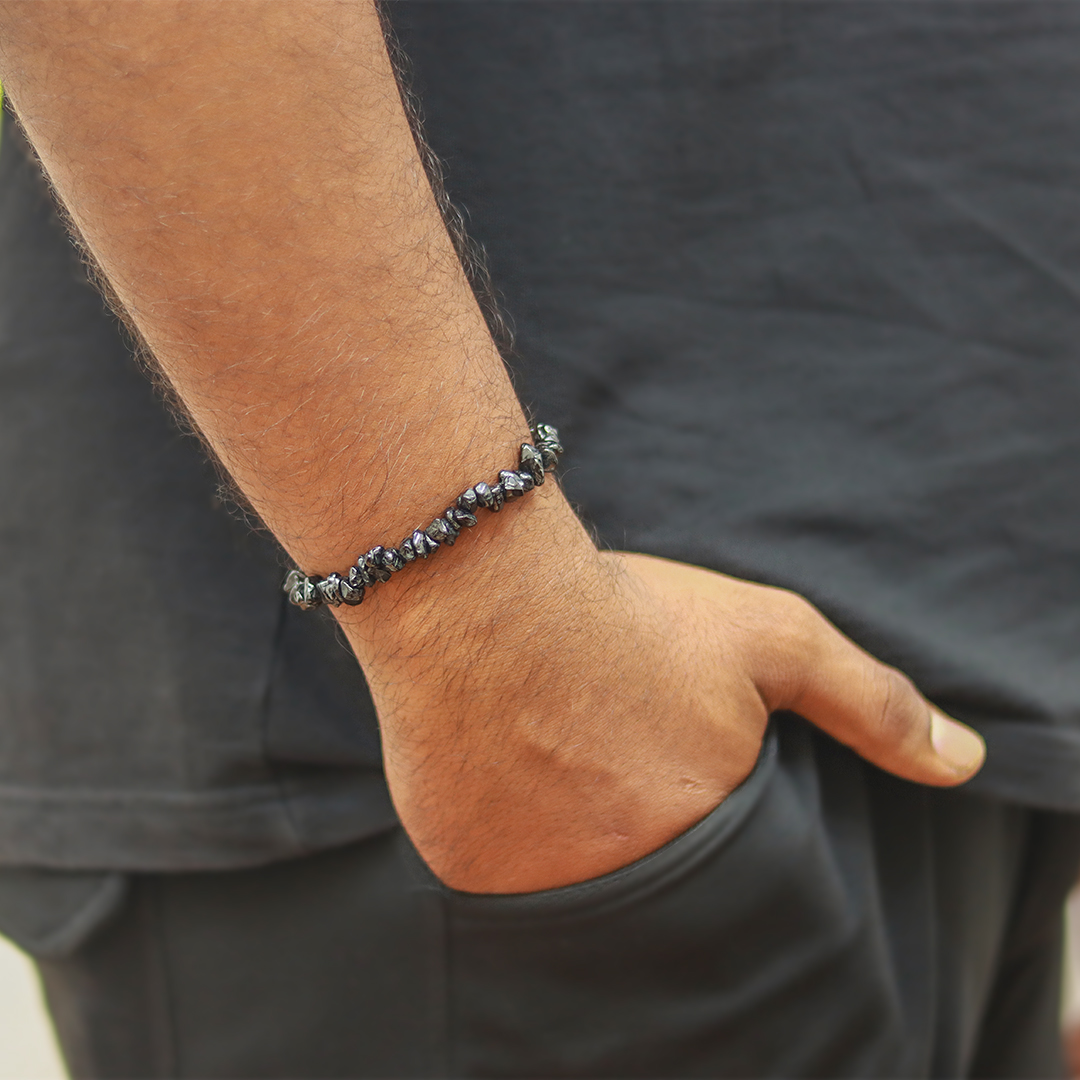 BLACK TOURMALINE CHIPS BRACELET - 2