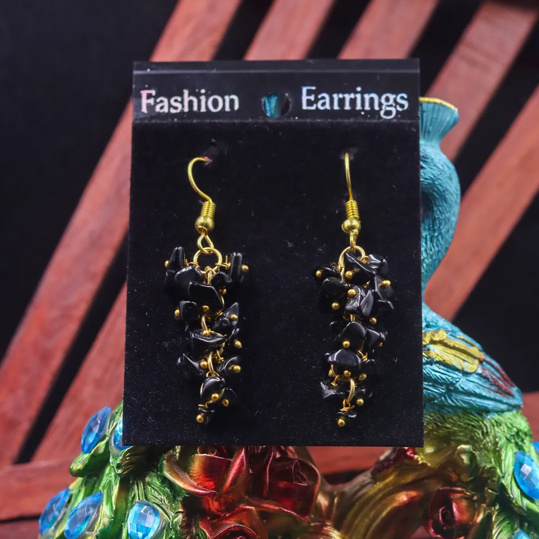 BLACK TOURMALINE EARRING - 2