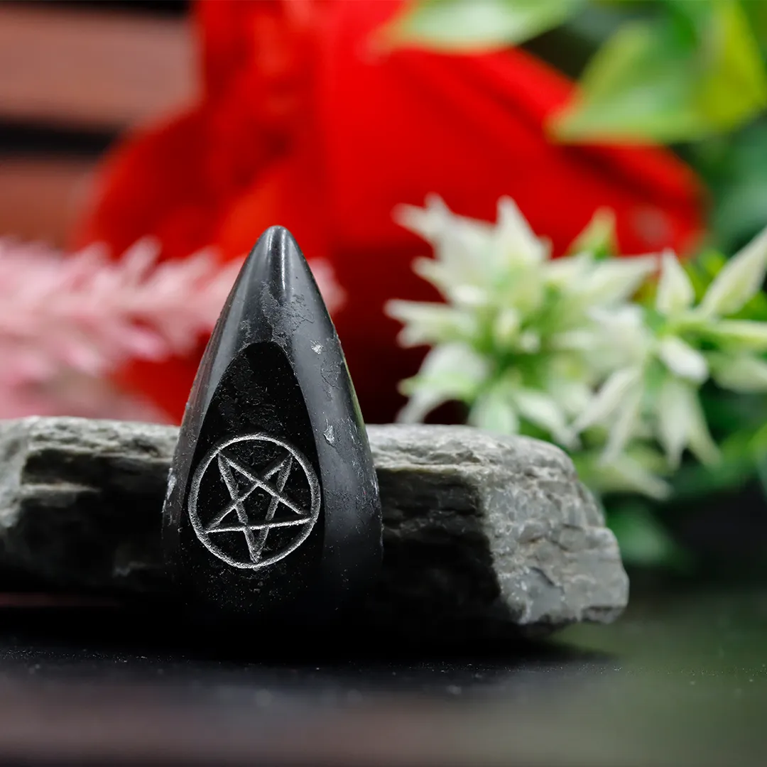 BLACK TOURMALINE STAR PENDANT - 2