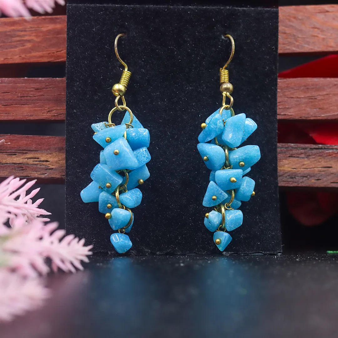BLUE APATITE EARRING-CLARITY