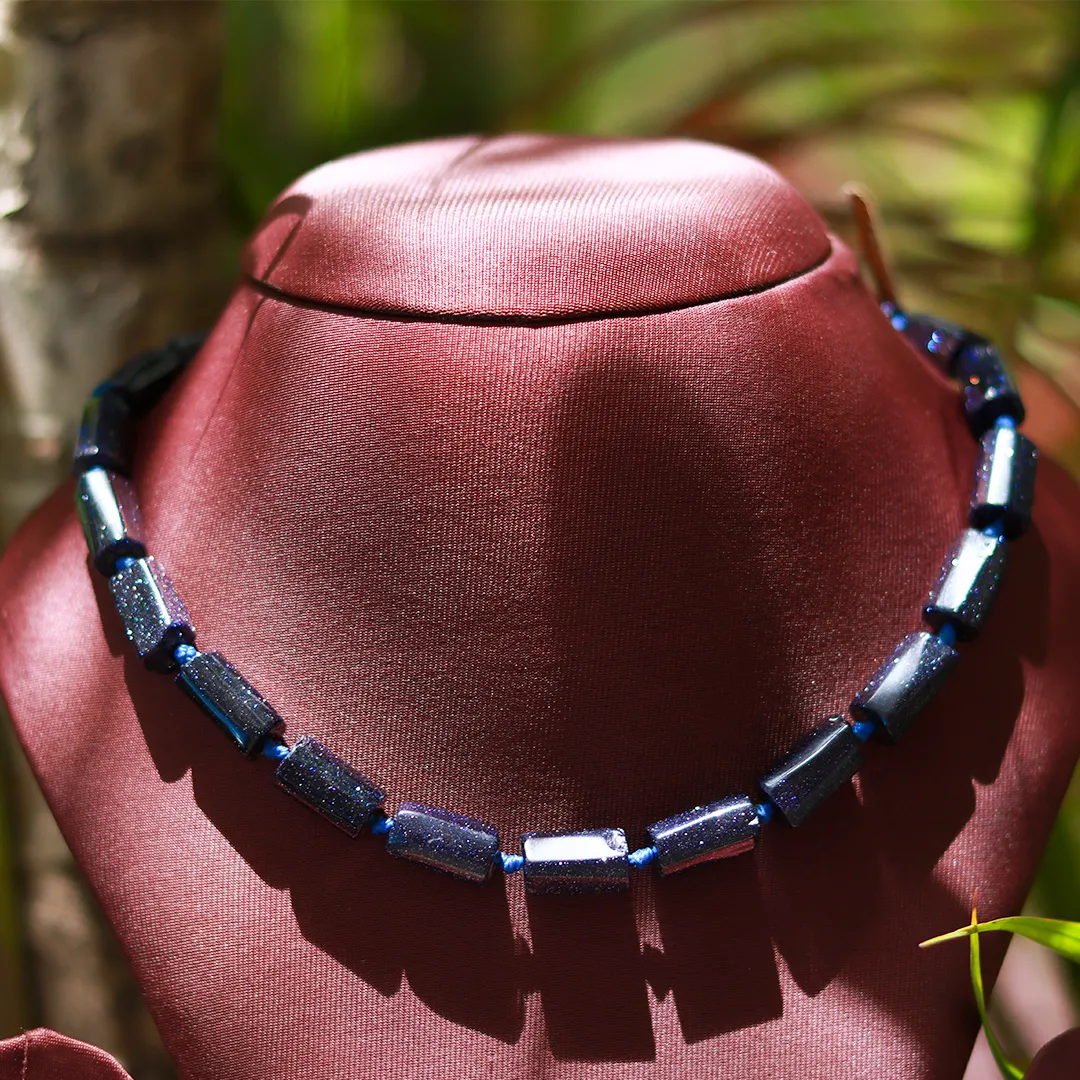 BLUE SUNSTONE MALA
