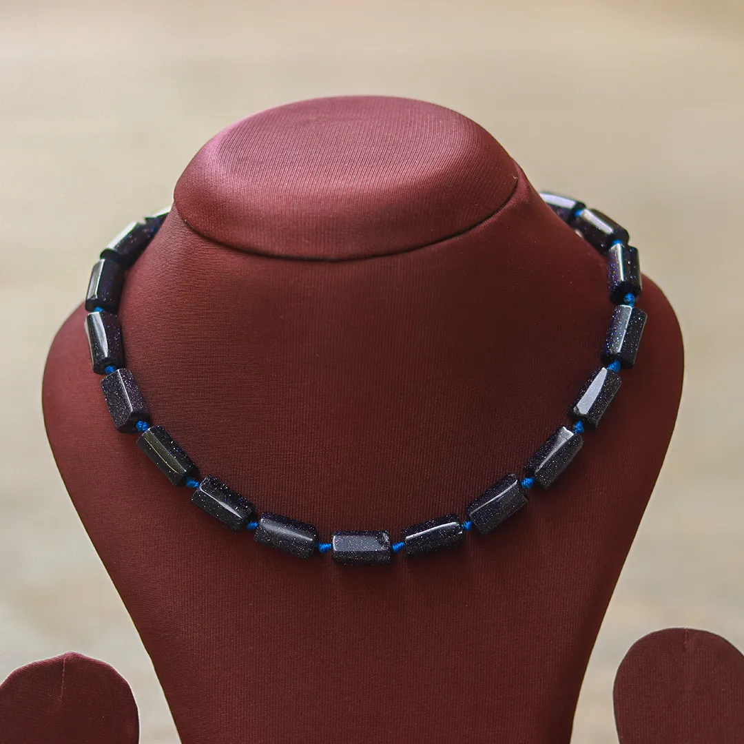 BLUE SUNSTONE MALA - 2