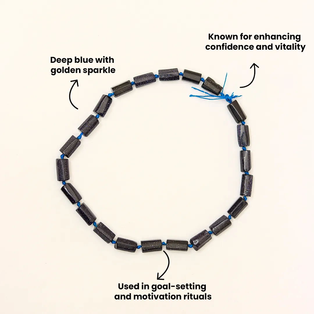 BLUE SUNSTONE MALA - 3