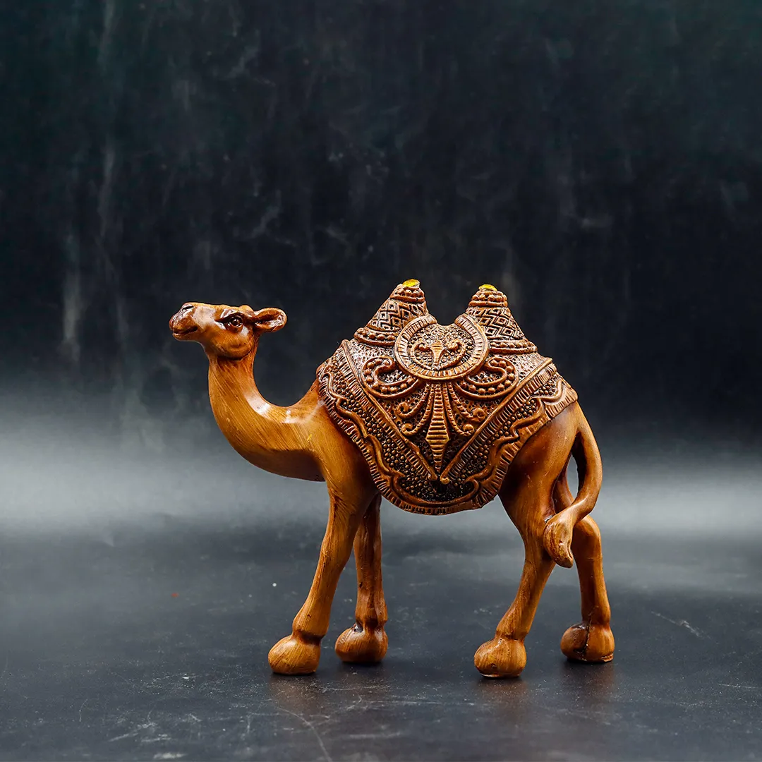Camel Wooden Statue  Small - hover