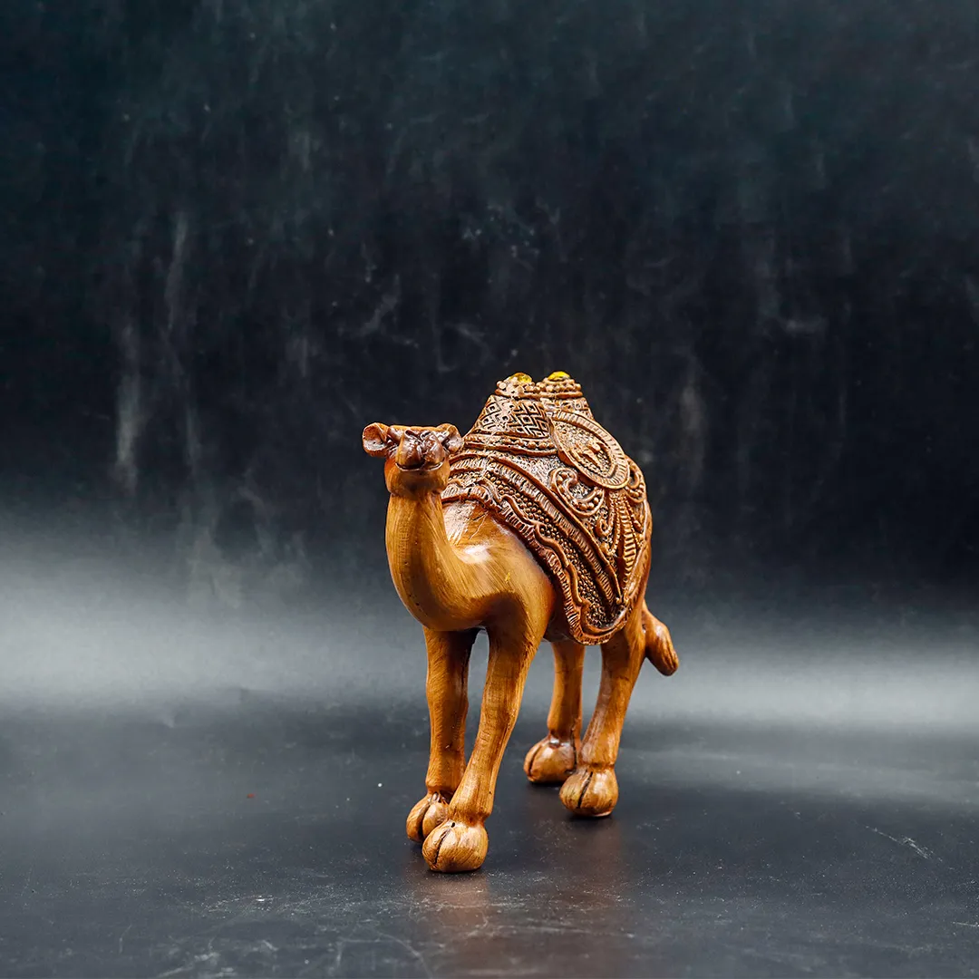 Camel Wooden Statue  Small - 3
