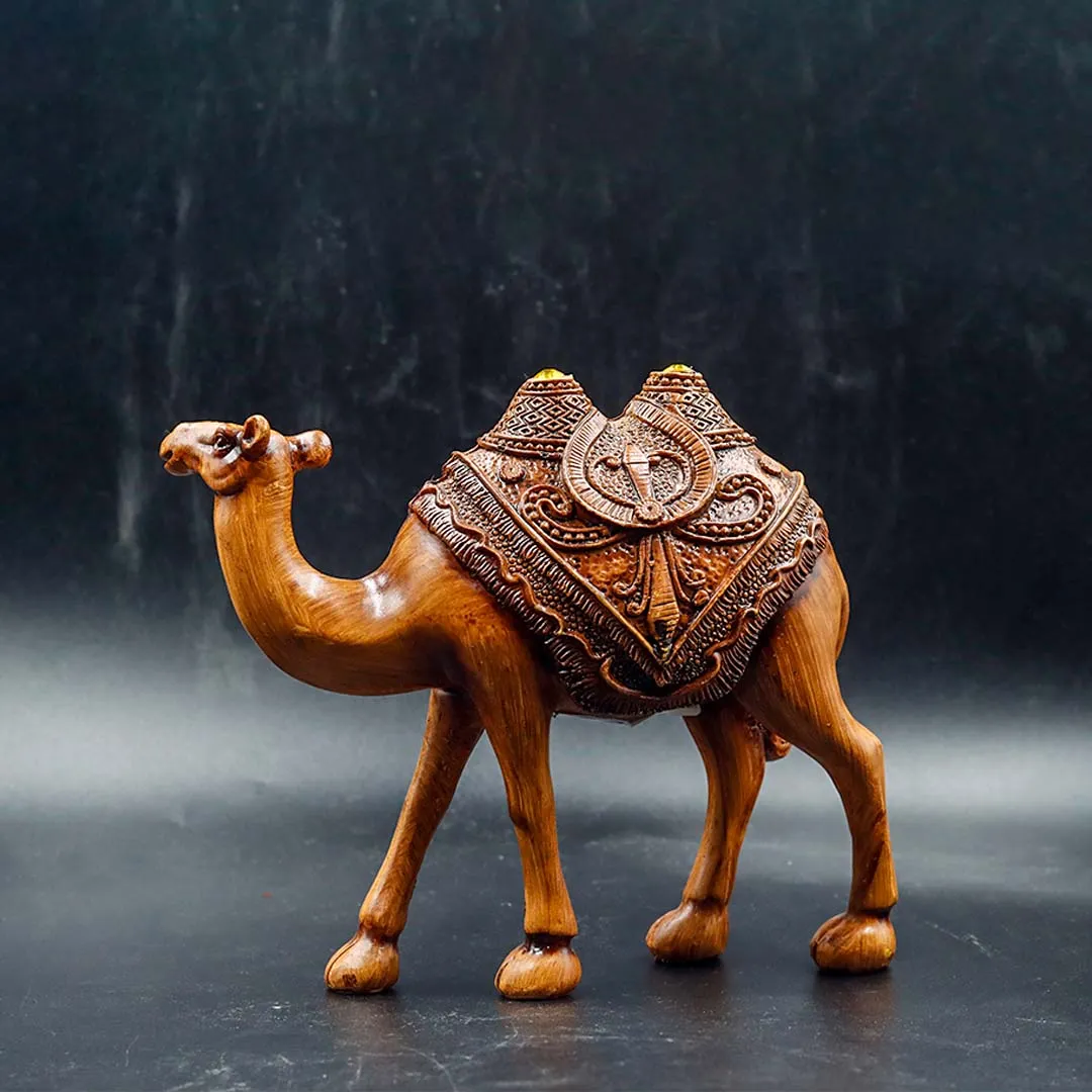 CAMEL WOODEN STATUE MEDIUM - 3