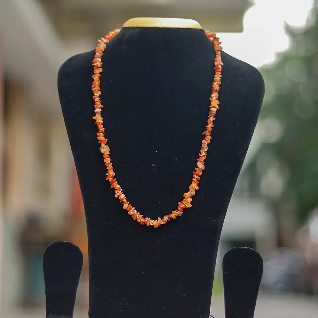 Carnelian Chip Mala - 2
