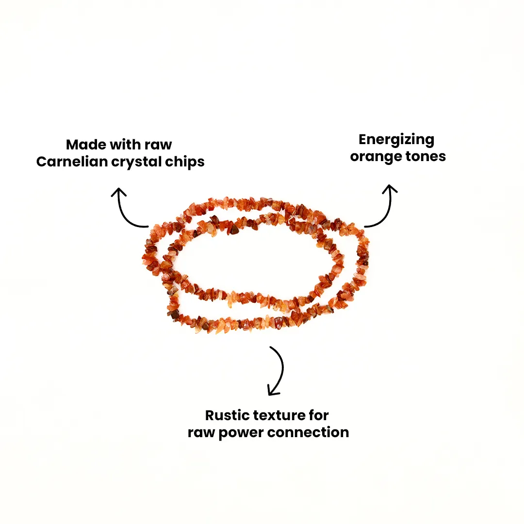 Carnelian Chip Mala - 3