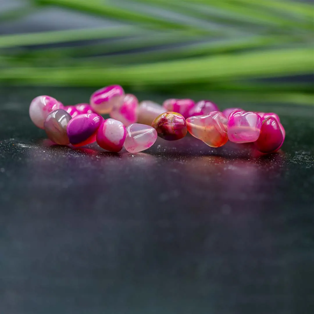 CHERRY QUARTZ TUMBLE BRACELET