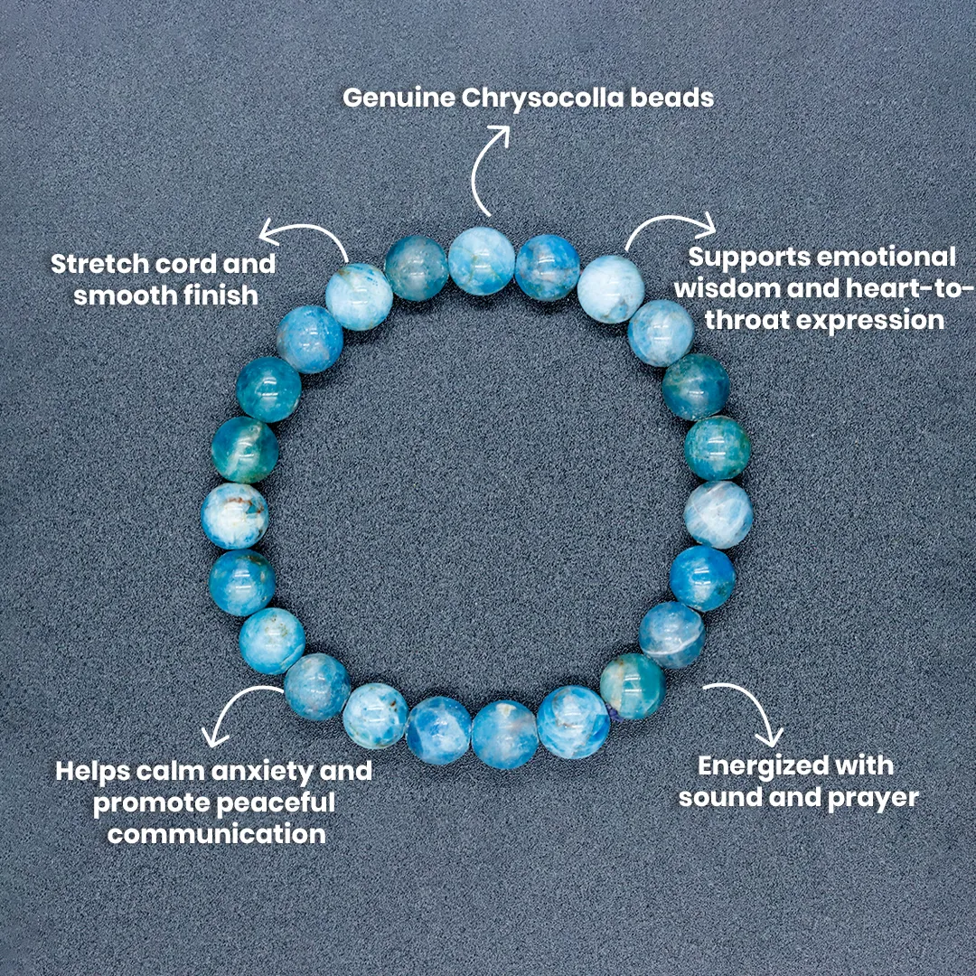 CHRYSOCOLLA BRACELET - 3