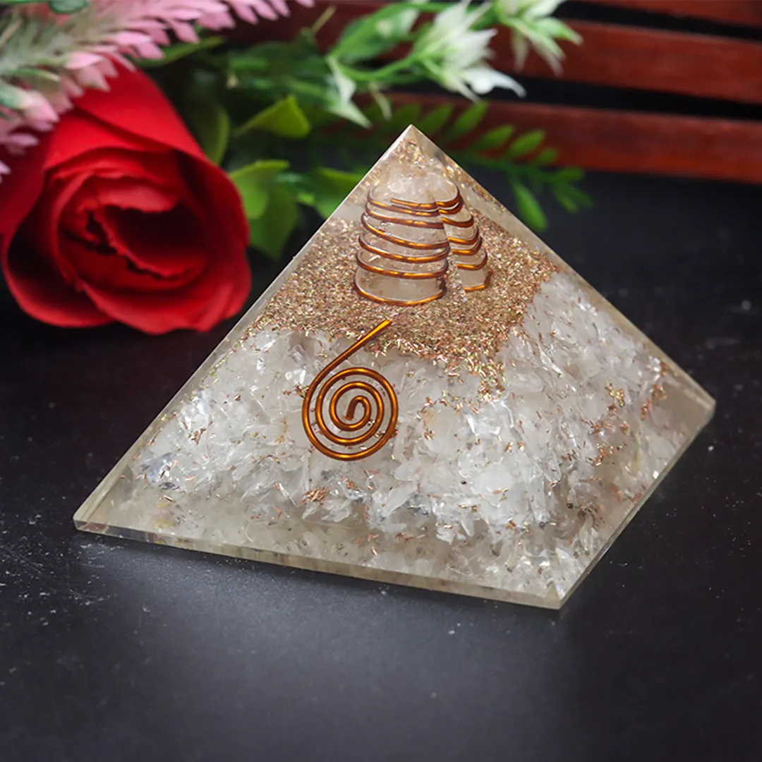 CLEAR QUARTZ PYRAMID - 2