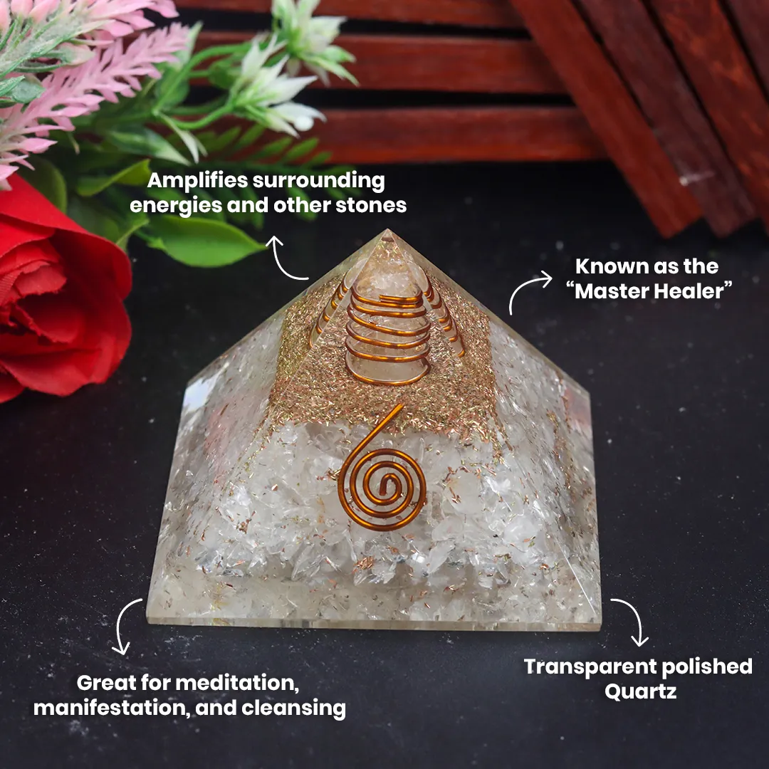CLEAR QUARTZ PYRAMID - 3