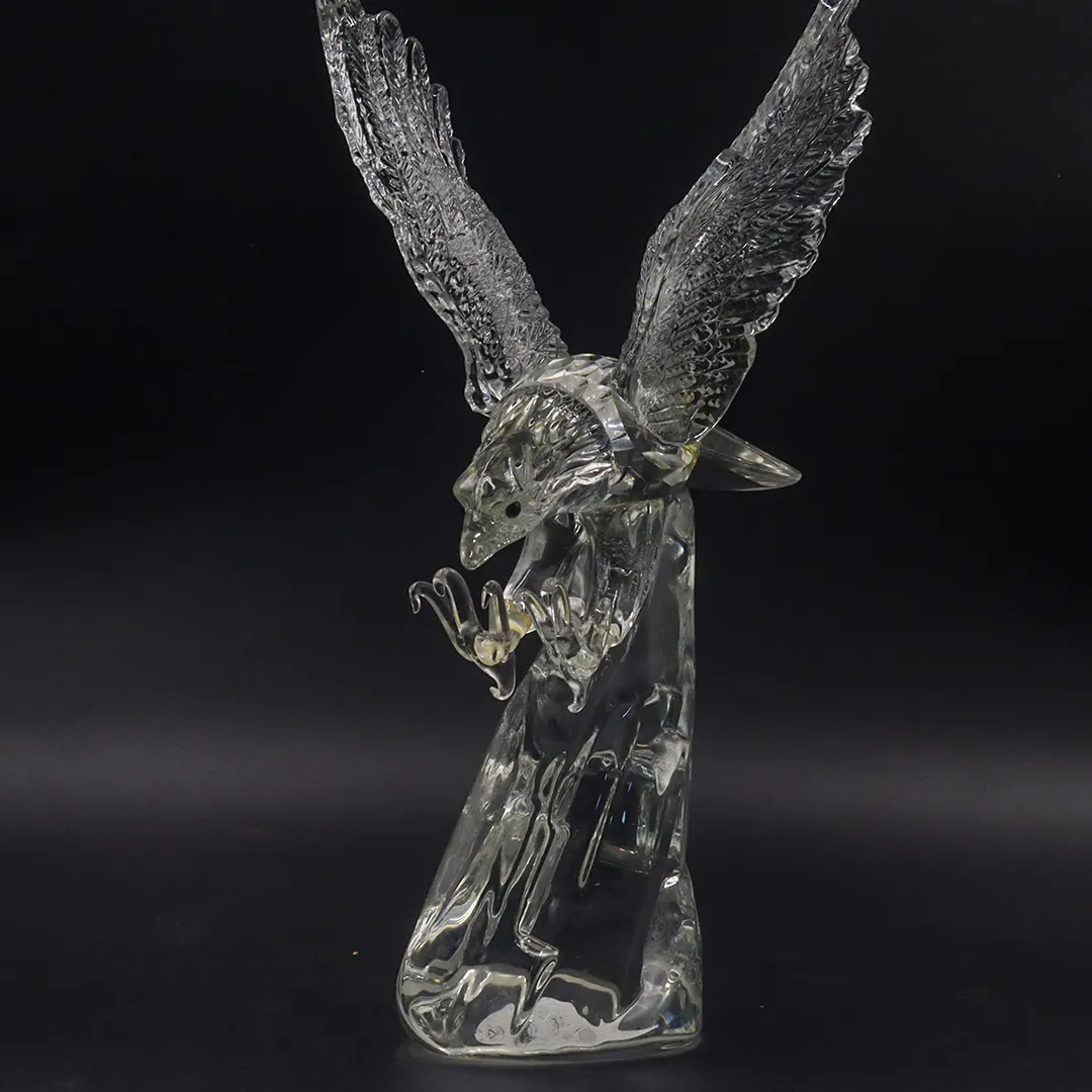 CRYSTAL EAGLE STATUE FENG SHUI - 2
