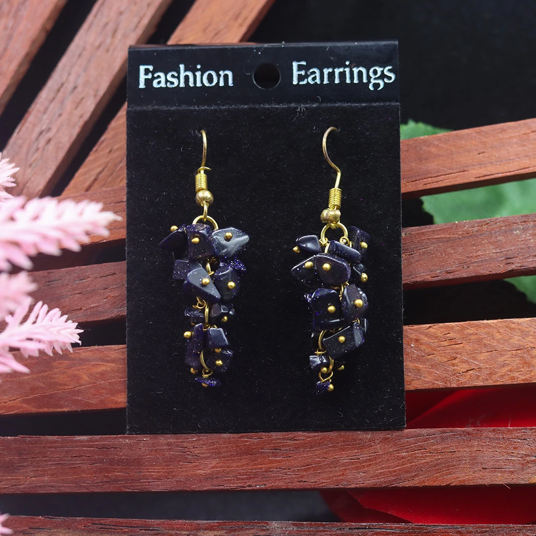 DARK AMETHYST EARRING