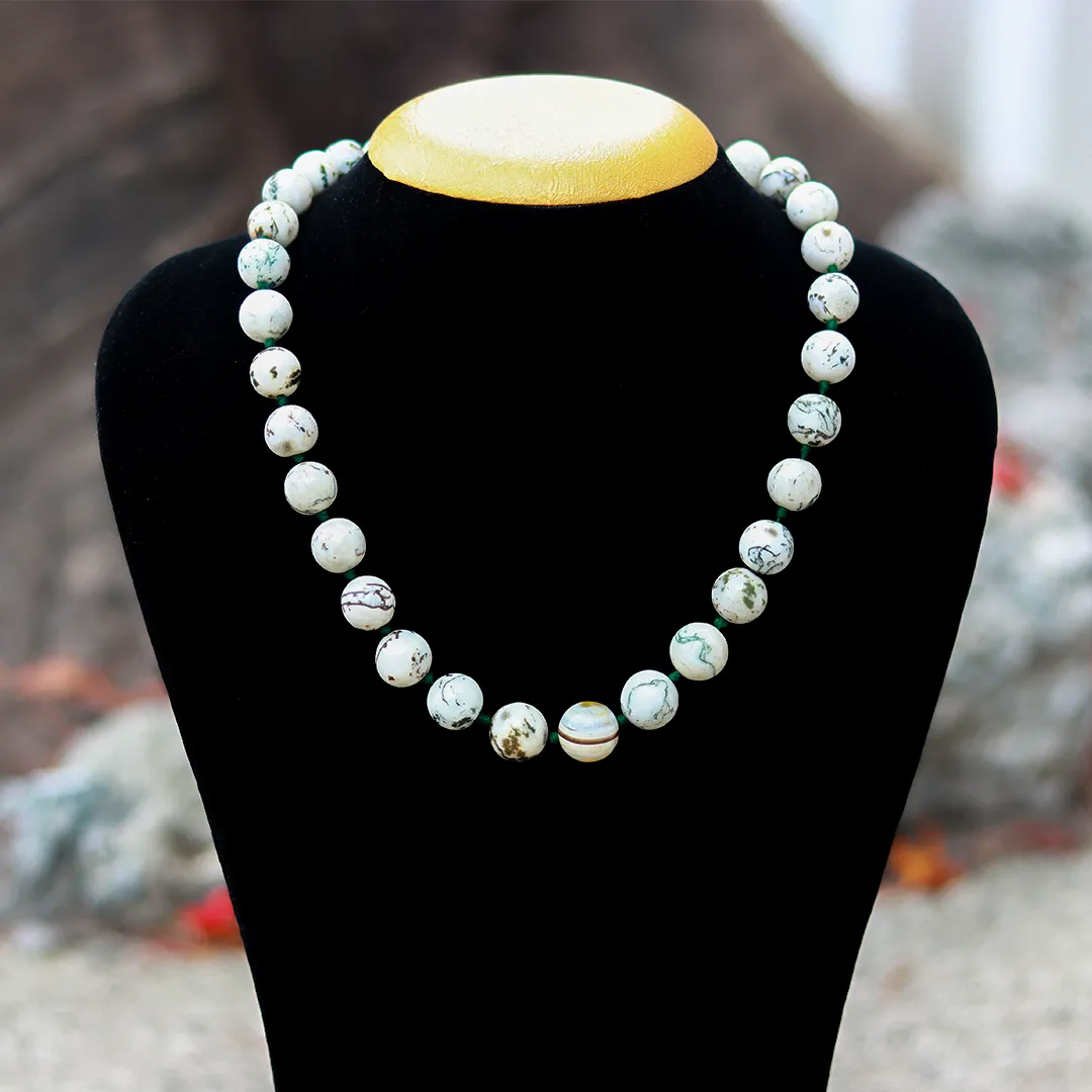 DENDRITE AGATE MALA