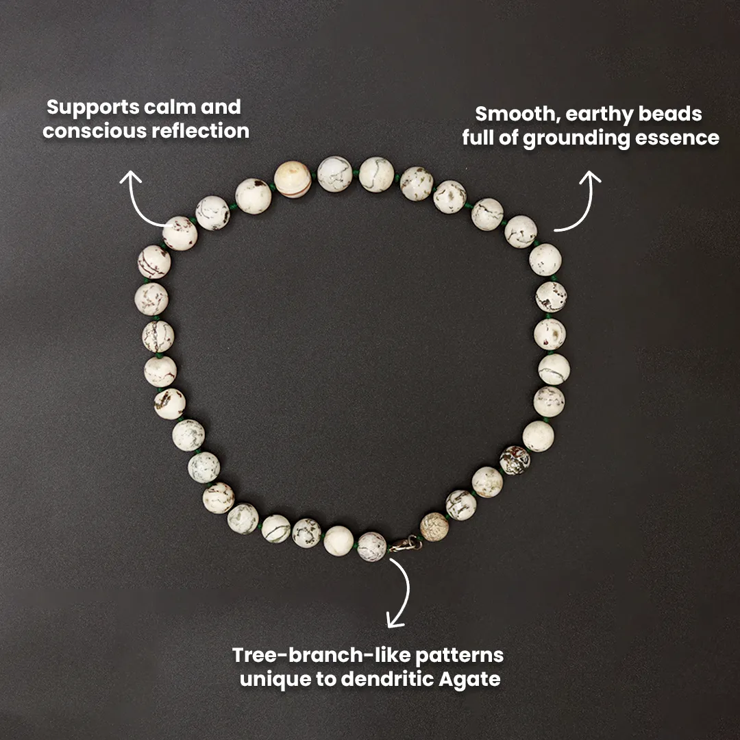 DENDRITE AGATE MALA - 3