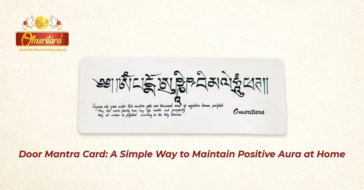 Door Mantra Card: A Simple Way to Maintain a Positive Aura at Home