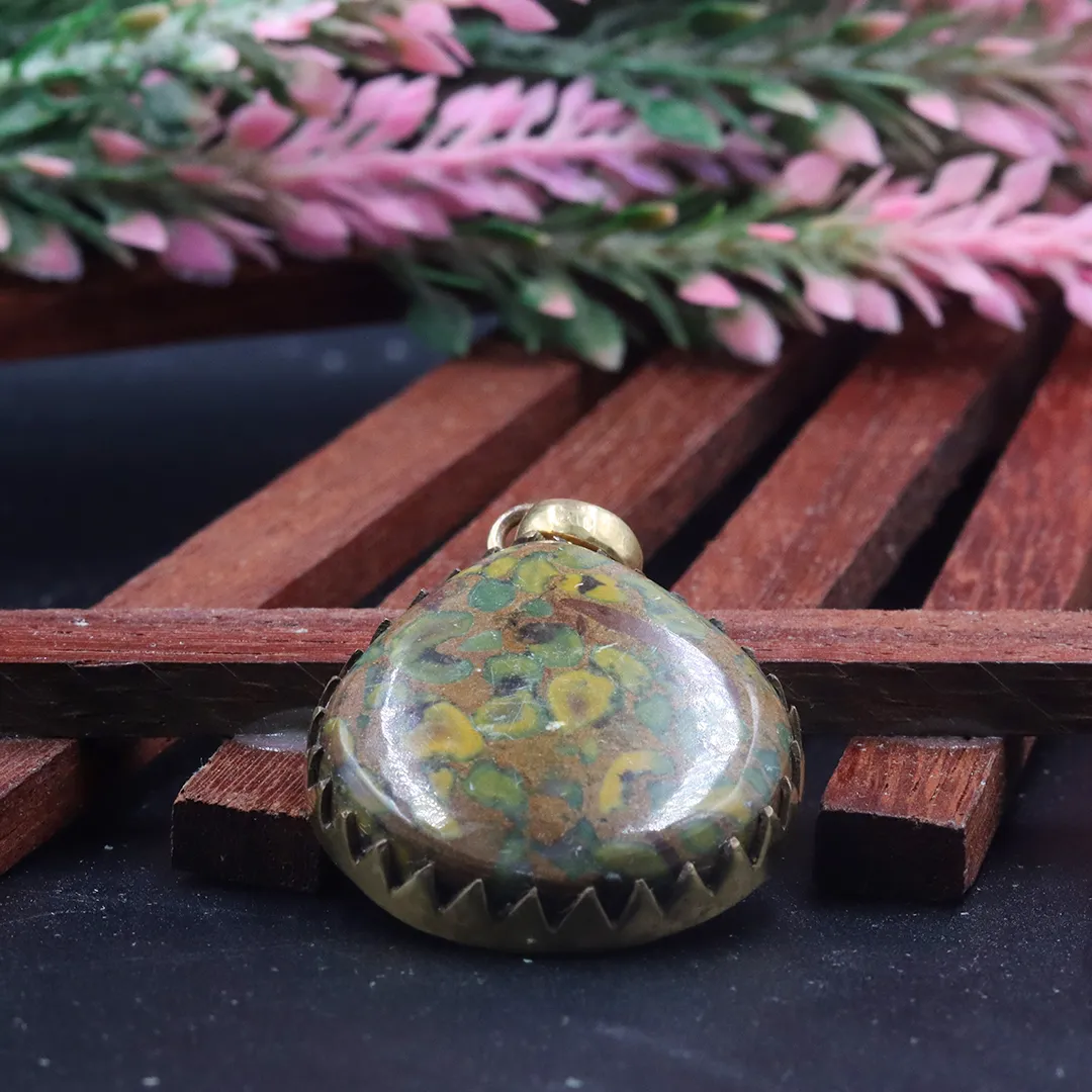 DRY FRUIT JASPER PENDANT - 2