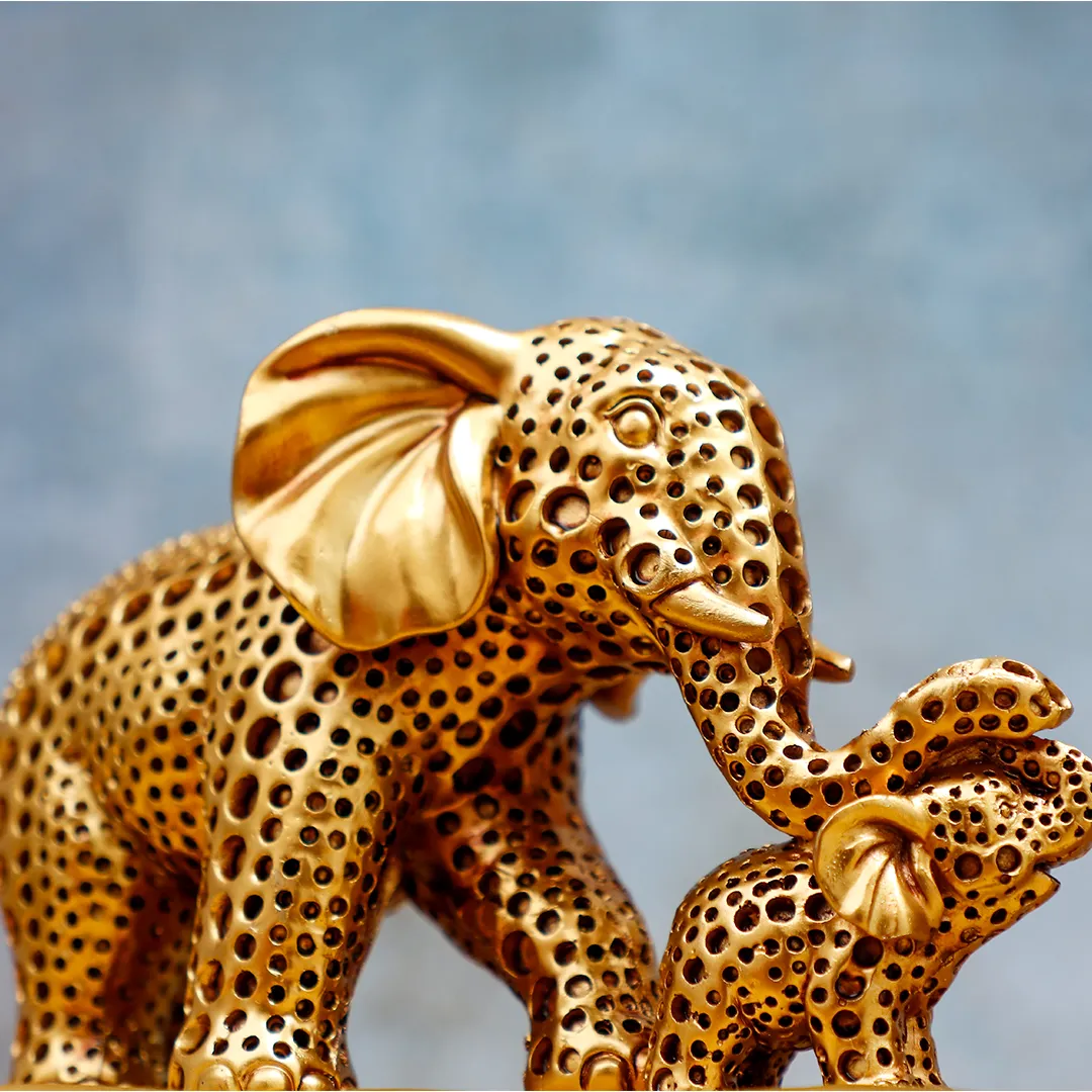ELEPHANT GOLDEN STATUE - 2