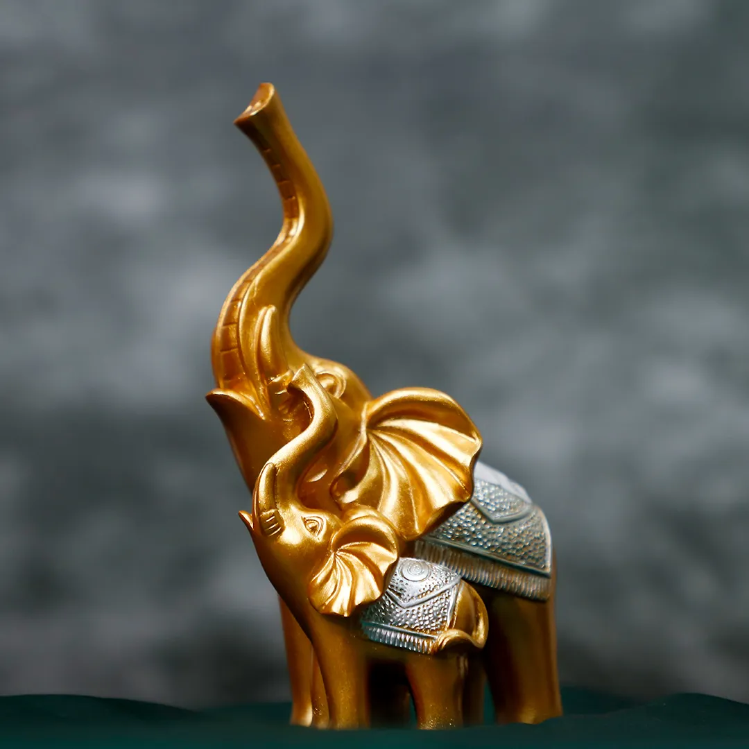ELEPHANT GOLDEN STATUE -S