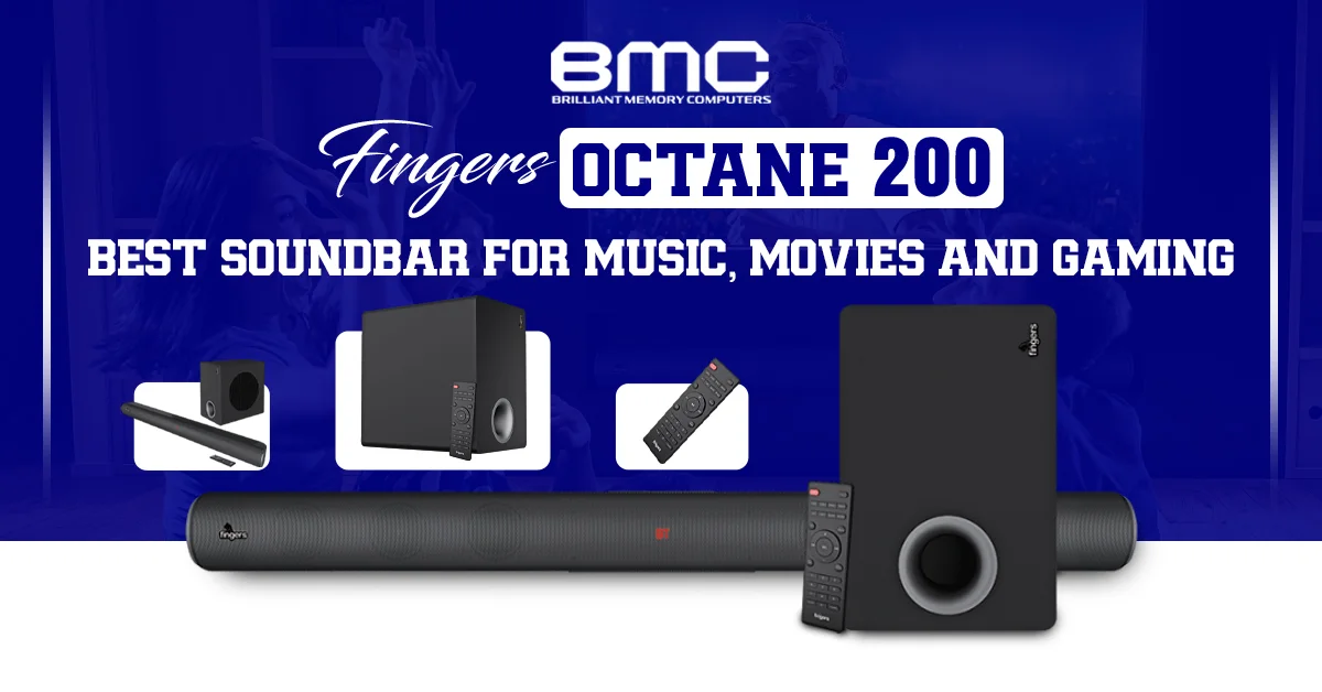 FINGERS​‍​‌‍​‍‌​‍​‌‍​‍‌ Octane 200: Best Soundbar for Music, Movies & Gaming