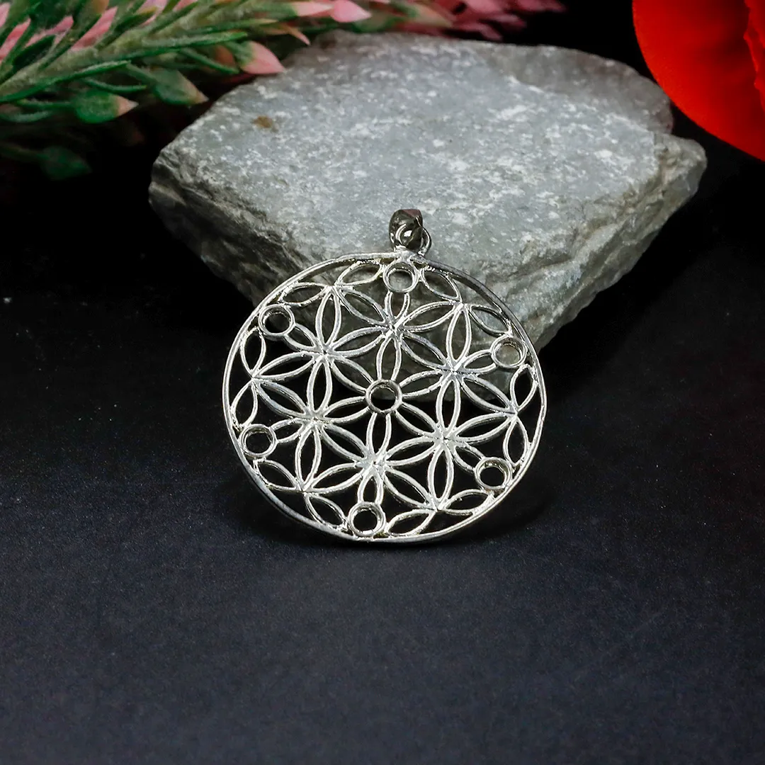 FAMILY OF LIFE PENDANT-SILVER - 2