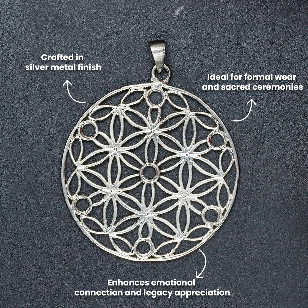 FAMILY OF LIFE PENDANT-SILVER - 3