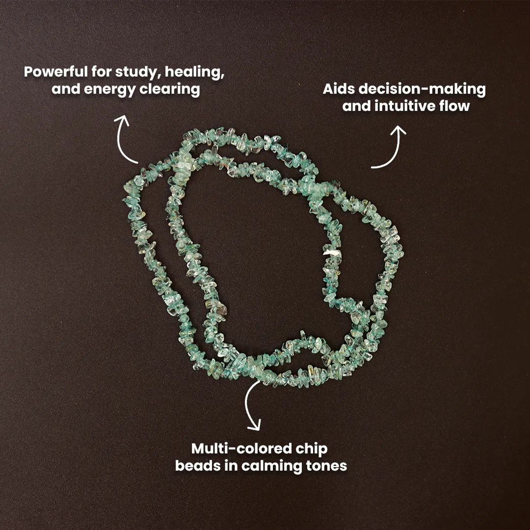 FLUORITE CHIP MALA - 3