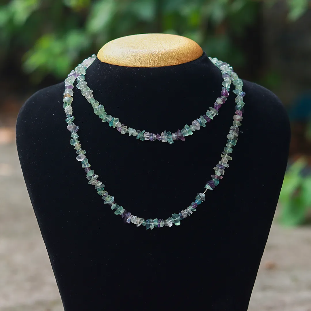 FLUORITE CHIP MALA - 2