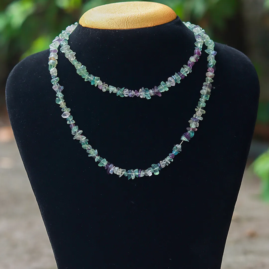 FLUORITE CHIP MALA