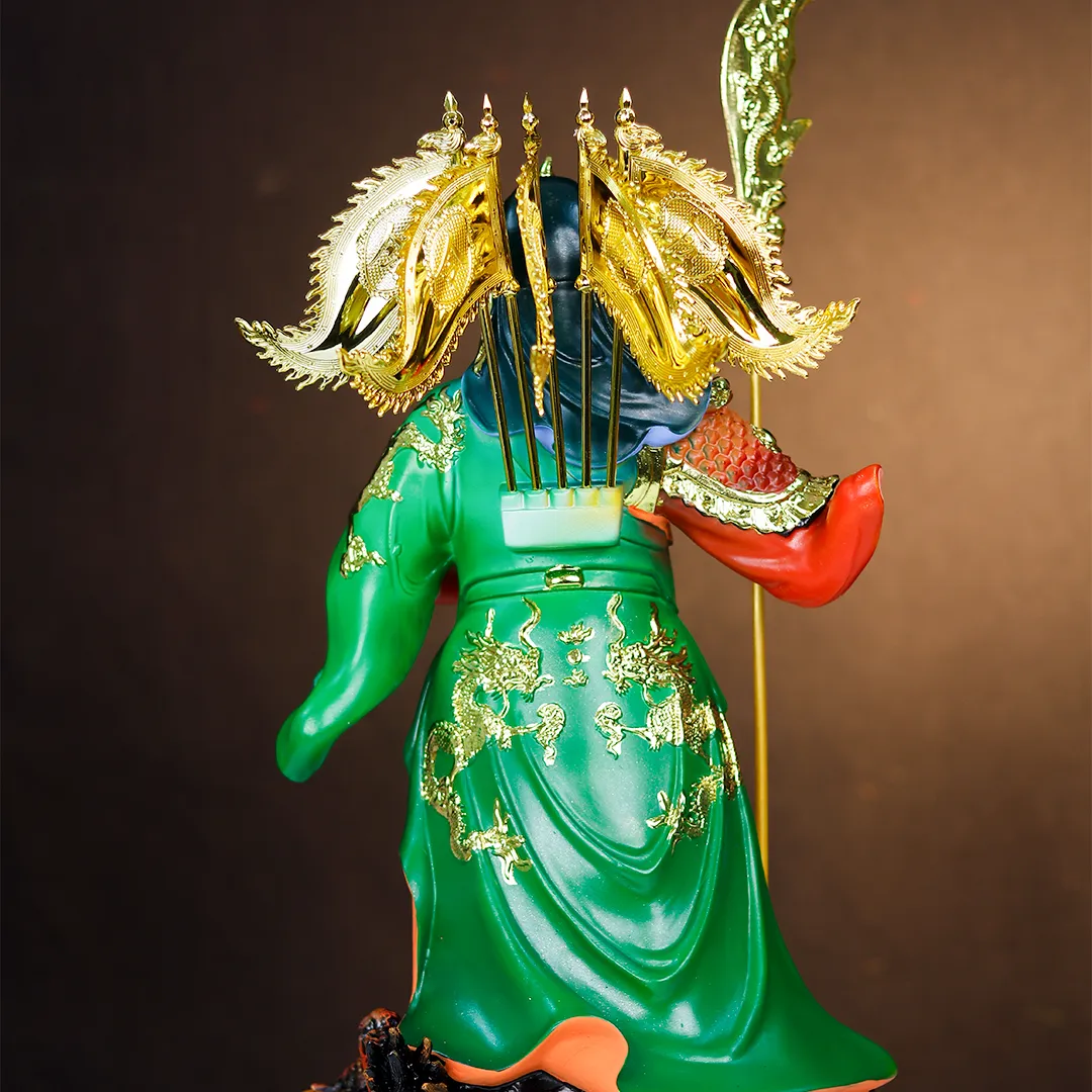 GUAN YU RED COLOUR STATUE - hover