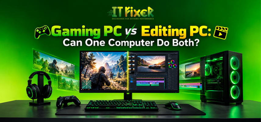 Gaming PC vs Editing PC: Can One Computer Do Both?