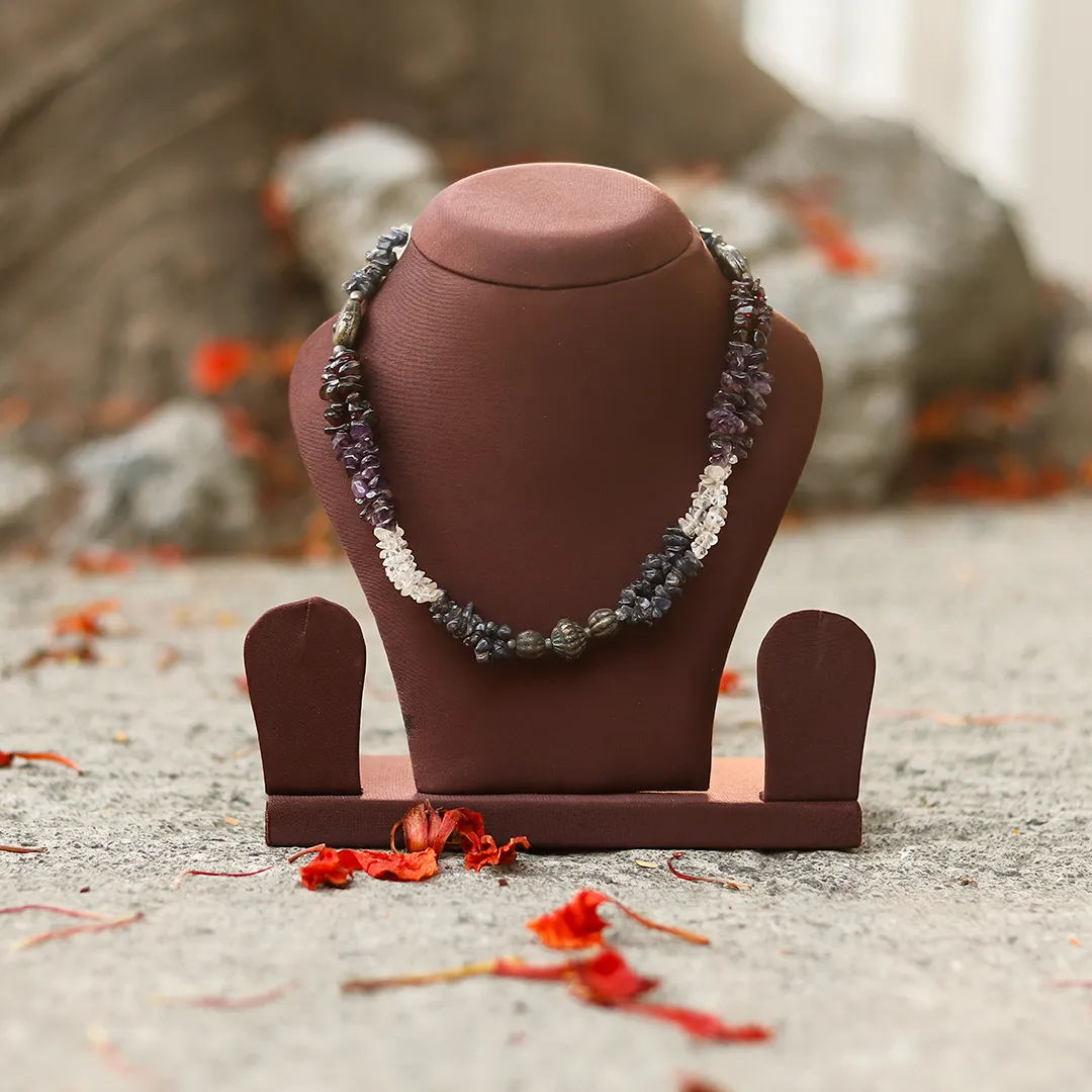 GARNET WITH CLEAR QUARTZ