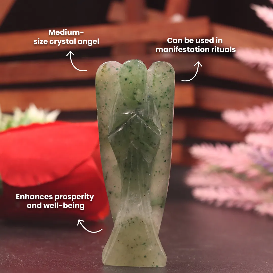 GREEN AVENTURINE ANGEL-MEDIUM - 3