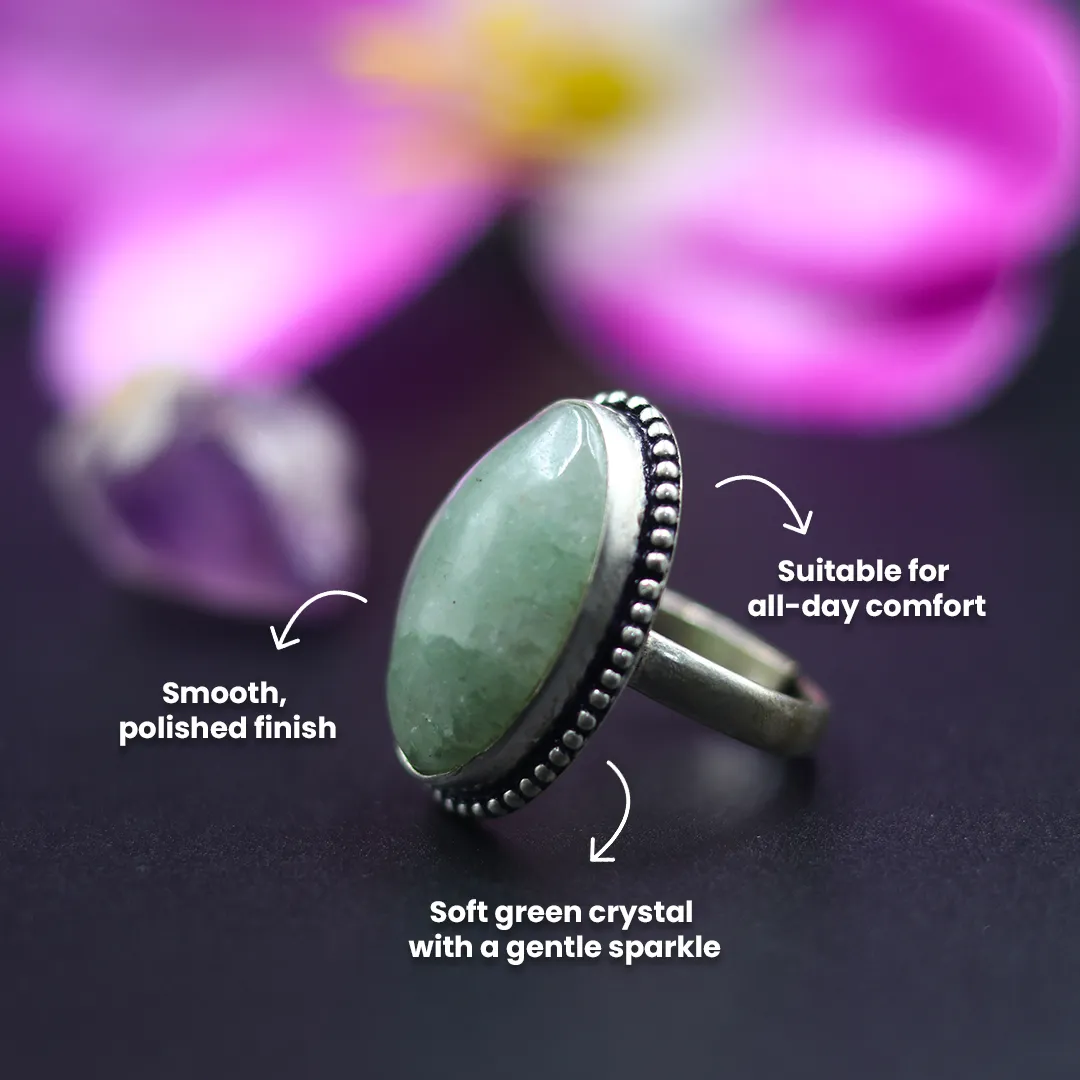 GREEN AVENTURINE RING - 3