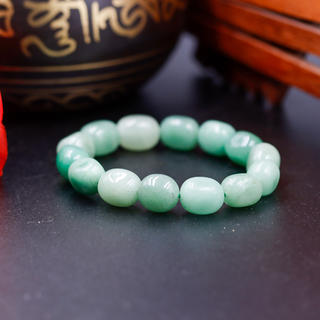 GREEN AVENTURINE TUMBLE BRACELET