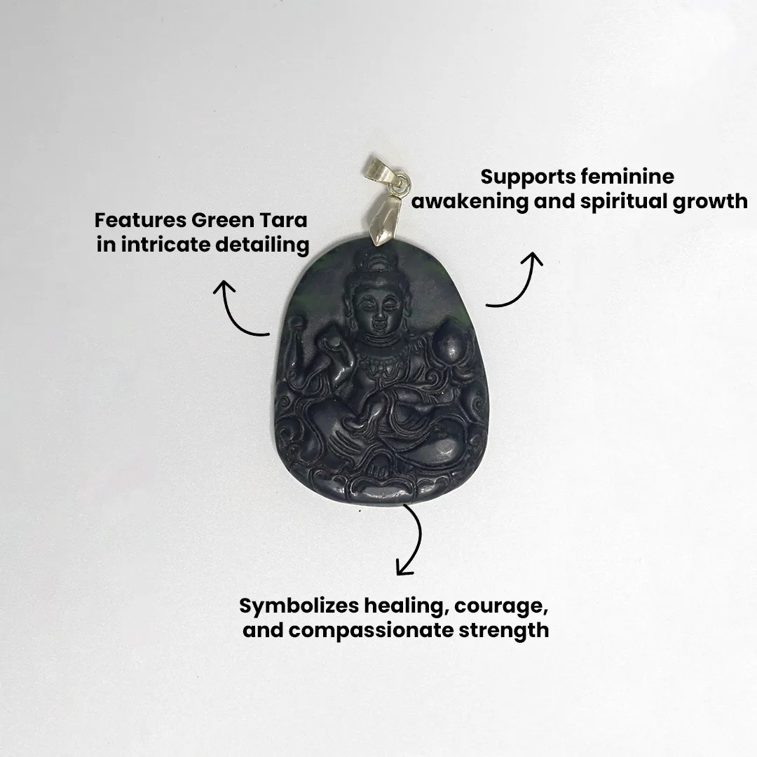 GREEN TARA DEVI PENDANT - 3