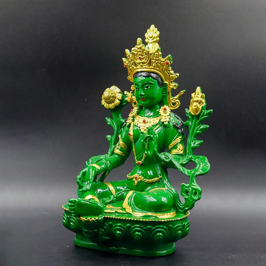 GREEN TARA STATUE SMALL - 3