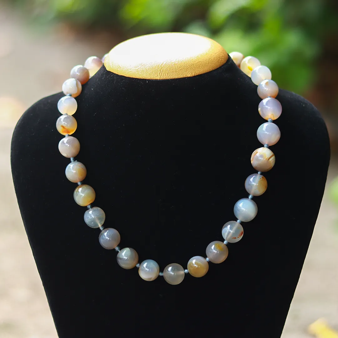 GREY AGATE MALA - 2