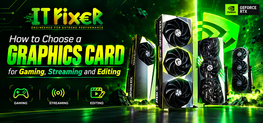 How to Choose a Graphics Card for Gaming, Streaming and Editing